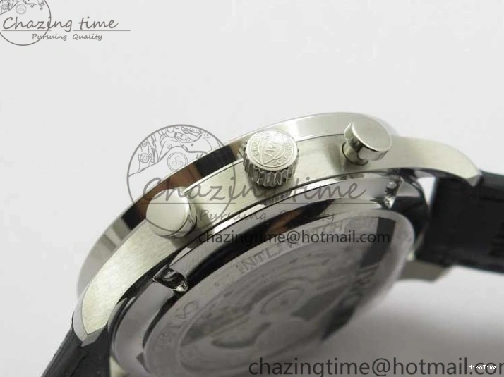 MIROTIME 0325 Portuguese Chrono IW371609 ZF 1:1 Best Edition Black Dial on Black Leather Strap A SmartChoice 7100